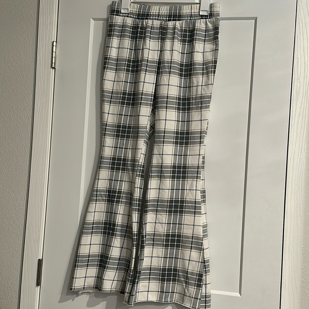 Women’s size medium flared flannel pants